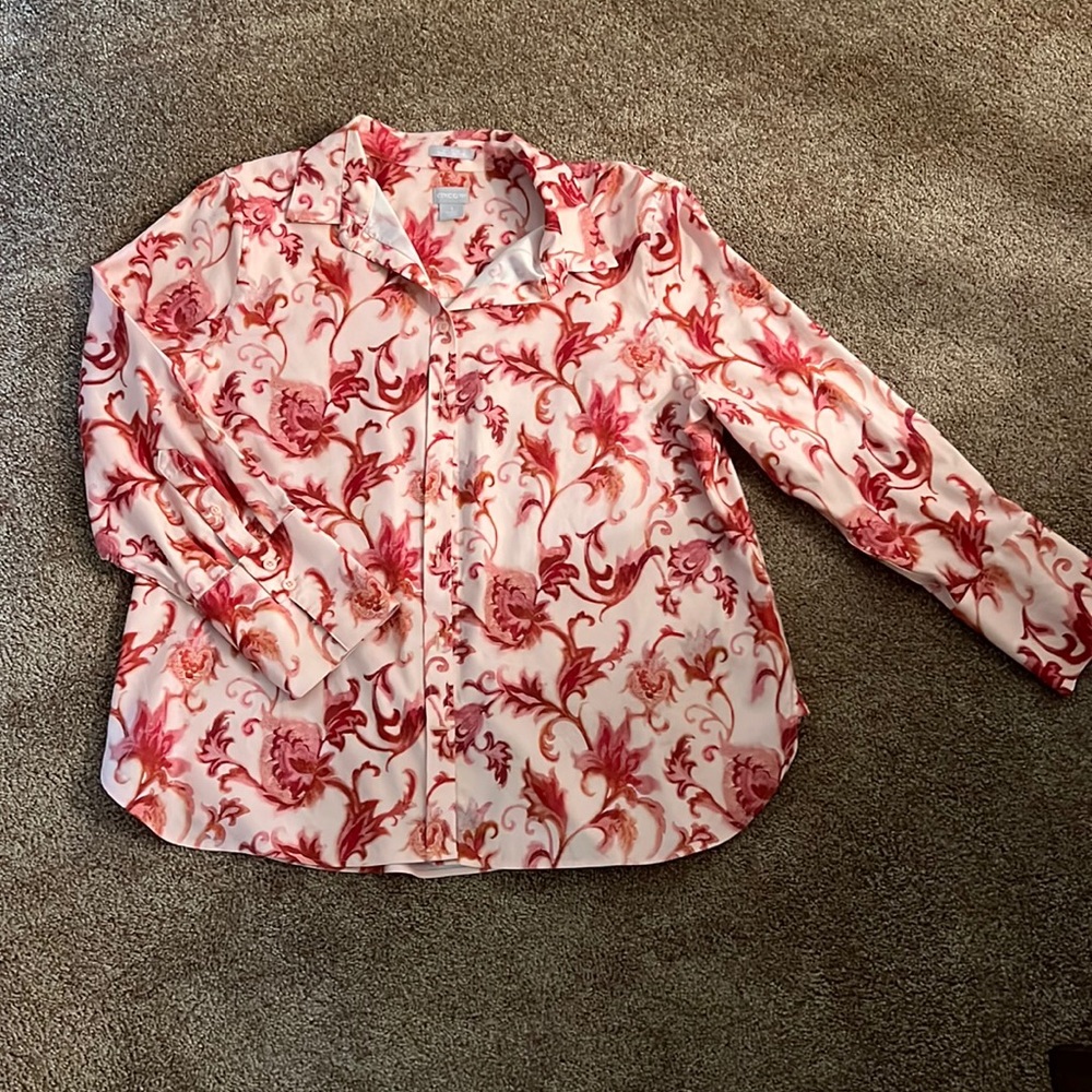 Chico’s non iron long sleeve shirt size 3.